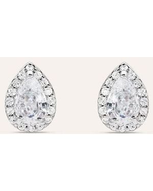 Stroili Orecchini Lobo Silver Elegance Argento Cubic Zirconia - Bianco