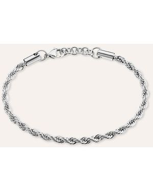 Stroili Bracciale Catena Man Code Acciaio - Metallizzato
