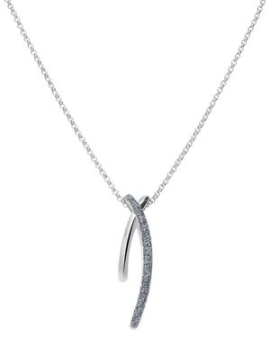 Stroili Girocollo in ottone rodiato e glitter antracite - Metallizzato