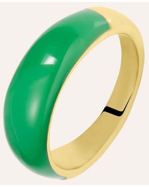 Stroili Anello Fascia Lady Sweet Acciaio Dorato - Verde