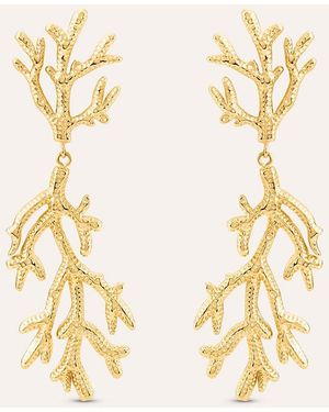 Stroili Orecchini Pendenti Corallo Radiance Acciaio Dorato - Metallizzato