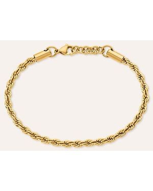Stroili Bracciale Catena Man Code Acciaio Dorato - Metallizzato