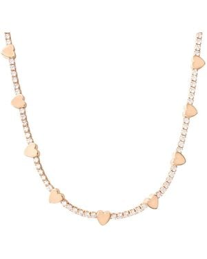 Stroili Collana Romantic Shine Ottone Rosa Cristallo - Metallizzato
