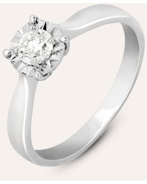 Stroili Anello Solitario Diamotion Oro Bianco Diamante