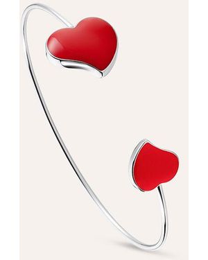Stroili Bangle Lady Sweet Acciaio Cuore - Rosso