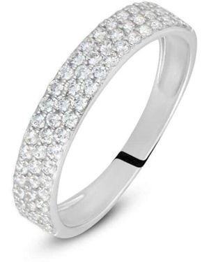 Stroili Anello Fascia Claire Oro Bianco Cubic Zirconia