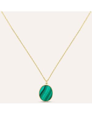 Stroili Collana Beverly Oro Giallo Malachite - Verde