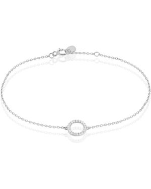 Stroili Bracciale Claire Oro Bianco Cubic Zirconia - Metallizzato