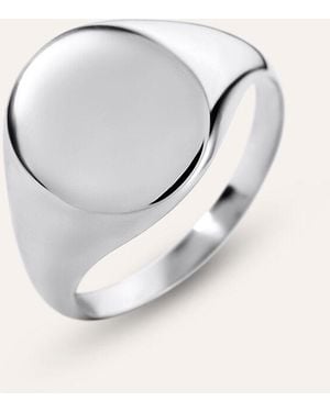 Stroili Anello Chevalier Gentleman Argento Rodiato - Metallizzato