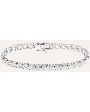 Stroili Bracciale Tennis Silver Elegance Argento Rodiato Cubic Zirconia - Metallizzato