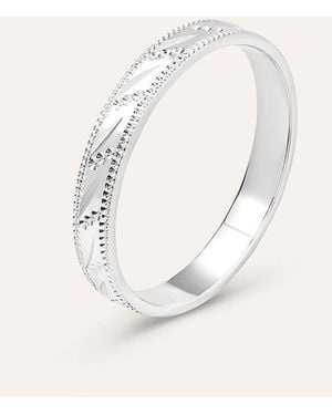Stroili Fede Diamantata 3 mm Oro Bianco