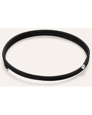 Stroili Choker Magnetico Cordino Nero e Acciaio