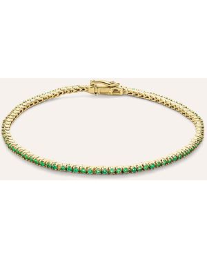 Stroili Bracciale Tennis Charlotte Oro Giallo Smeraldo - Metallizzato