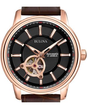 Bulova Orologio Bg-Bva Series quadrante nero 97A109 - Metallizzato