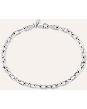 Stroili Bracciale Catena Gentleman Argento Rodiato - Neutro