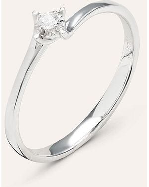 Stroili Anello Solitario Diamotion Oro Bianco Diamante