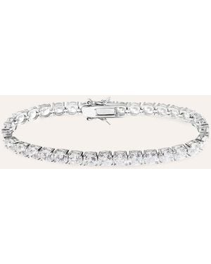 Stroili Bracciale Tennis Silver Elegance Argento Rodiato Cubic Zirconia - Metallizzato