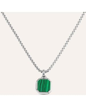 Stroili Collana Man Code Acciaio Malachite - Metallizzato