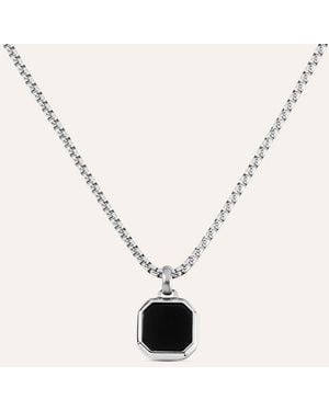 Stroili Collana Man Code Acciaio Onice - Bianco