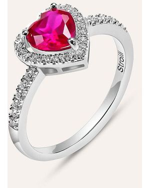 Stroili Anello Solitario Silver Elegance Argento Rodiato Cubic Zirconia - Rosa