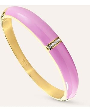 Stroili Bangle Lady Sweet Acciaio Dorato Cristallo - Viola
