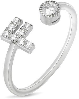 Stroili Anello Fantasia Silver Moments Argento Rodiato Cubic Zirconia - Bianco