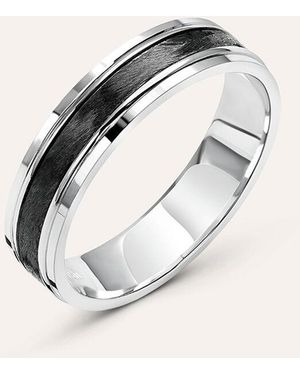 Stroili Fede Classica Carbonio 4.5mm Oro Giallo - Bianco