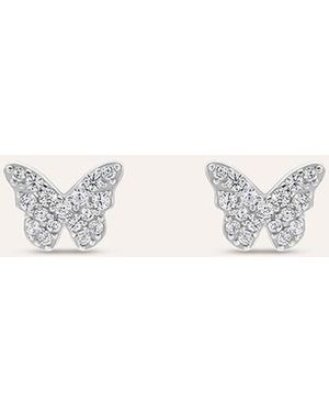 Stroili Orecchini Lobo Silver Baby Argento Rodiato Cubic Zirconia - Neutro