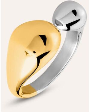 Stroili Anello Contrarie Radiance Acciaio Bicolore - Metallizzato