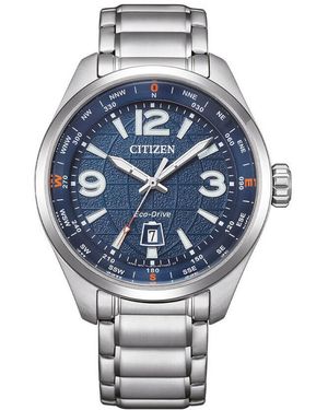 Citizen Orologio Eco Drive Ore Felici Aw1830-88l - Metallizzato