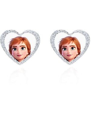 Stroili Orecchini cuore Anna in argento e glitter - Rosa