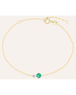Stroili Bracciale Doppio Punto Luce Claire Oro Giallo Cubic Zirconia - Metallizzato