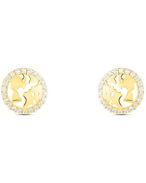 Stroili Orecchini Lobo Bon Ton Oro Giallo Cubic Zirconia - Metallizzato