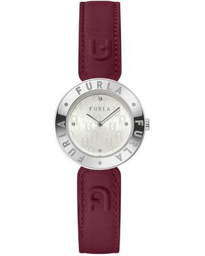 Furla Orologio Essential Quadrante Argento Ww00004001l1 - Viola