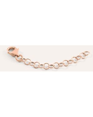 Stroili Catena Rolo e Moschettone Argento - Rosa
