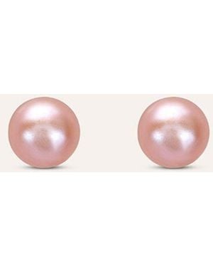 Stroili Orecchini Lobo Mon Petit Oro Bianco Perla D'Acqua Dolce - Rosa