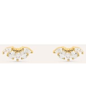 Stroili Orecchini Lobo Silver Glow Argento Dorato Cubic Zirconia - Neutro