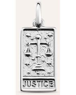 Stroili Pendente Tarocchi Carta Della Giustizia Love Beats Argento Rodiato - Bianco