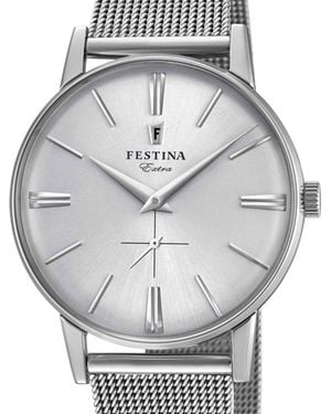 Festina Solo tempo con cassa e bracciale in acciaio - Metallizzato