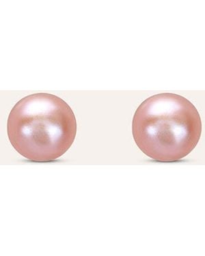 Stroili Orecchini Lobo Mon Petit Oro Bianco Perla D'Acqua Dolce - Rosa