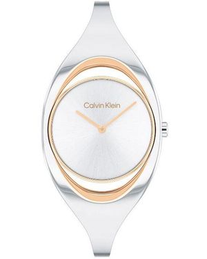 Calvin Klein Orologio Al Quarzo Sculptural 25200393 - Metallizzato