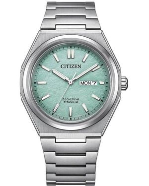 Citizen Orologio Eco Drive Super Titanio Aw0130-85m - Grigio