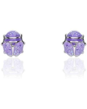 Stroili Orecchini Lobo Silver Baby Argento Rodiato - Viola
