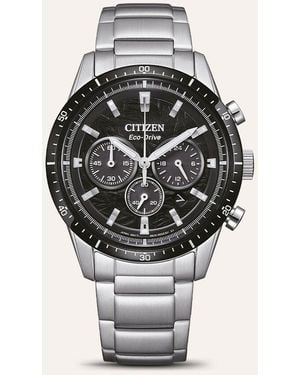Citizen Orologio Eco Drive Ore Felici Ca4624-56e - Metallizzato
