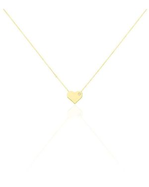 Stroili Collana in oro giallo e zirconi Cuore - Metallizzato