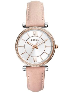 Fossil Orologio Al Quarzo Carlie Es4484 - Bianco