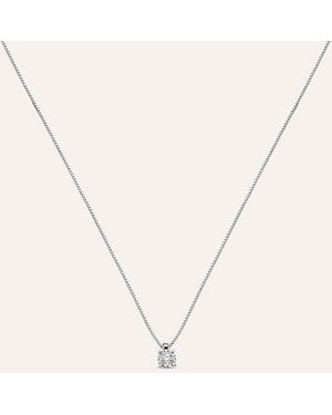 Stroili Collana Punto Luce Diamotion Oro Bianco Diamante - Metallizzato
