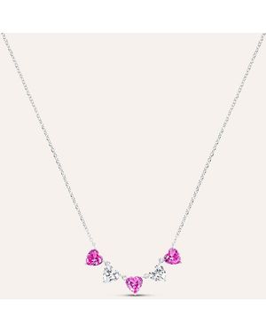 Stroili Collana Silver Elegance Argento Rodiato Cubic Zirconia - Rosa