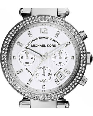 Michael Kors Orologio Cronografo Parker quadrante argento MK5353 - Metallizzato