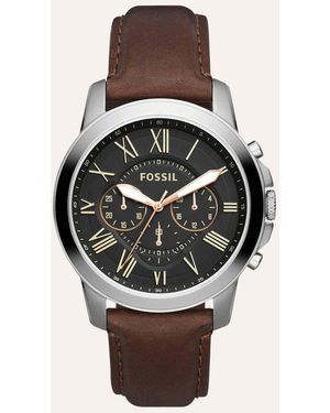Fossil Orologio Cronografo Quarzo Uomo con Cinturino in Acciaio Inossidabile FS4813 - Multicolore